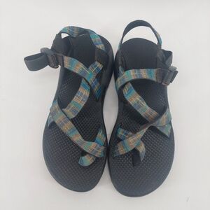 Chaco Women's Z/2 Pro Sandals black plaid patterned strap Outdoor Hiking Size 9